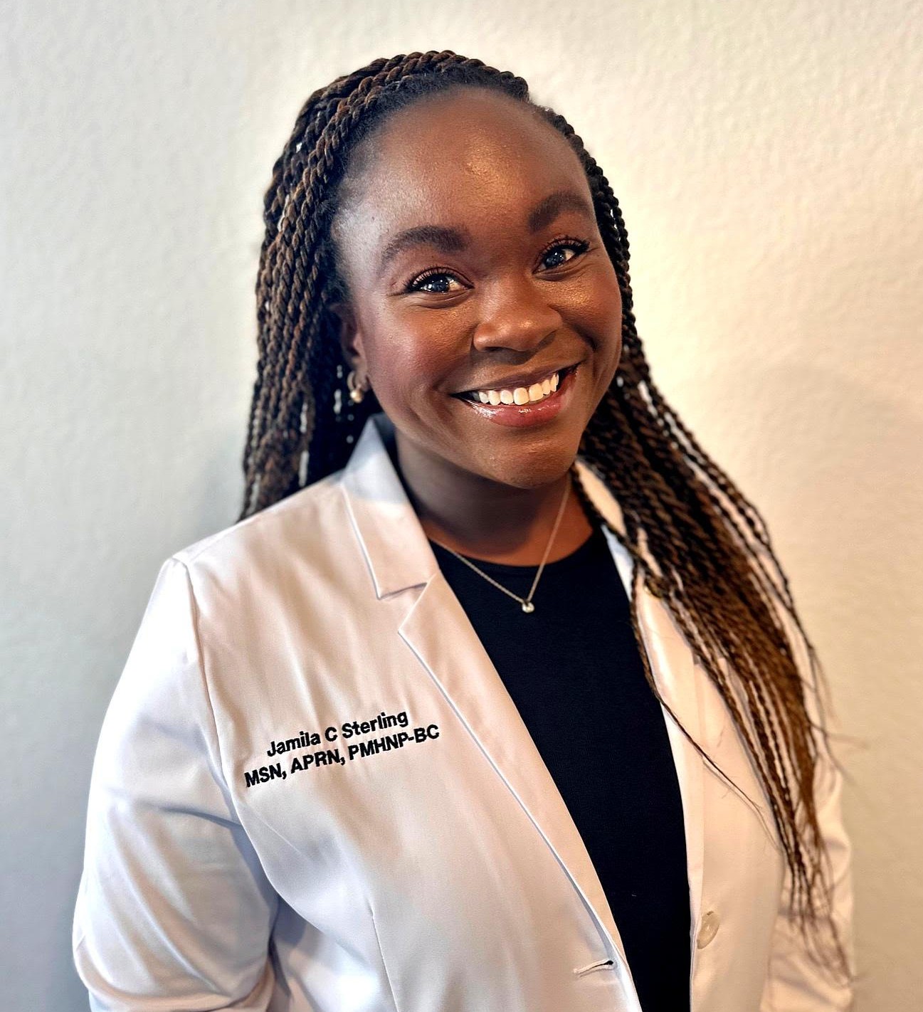 Jamila Sterling tailors treatments to empower clients with tools for stability, resilience, and personal growth through holistic care.